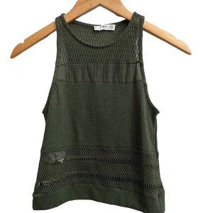 MNG Casual Crochet Tank Size XS